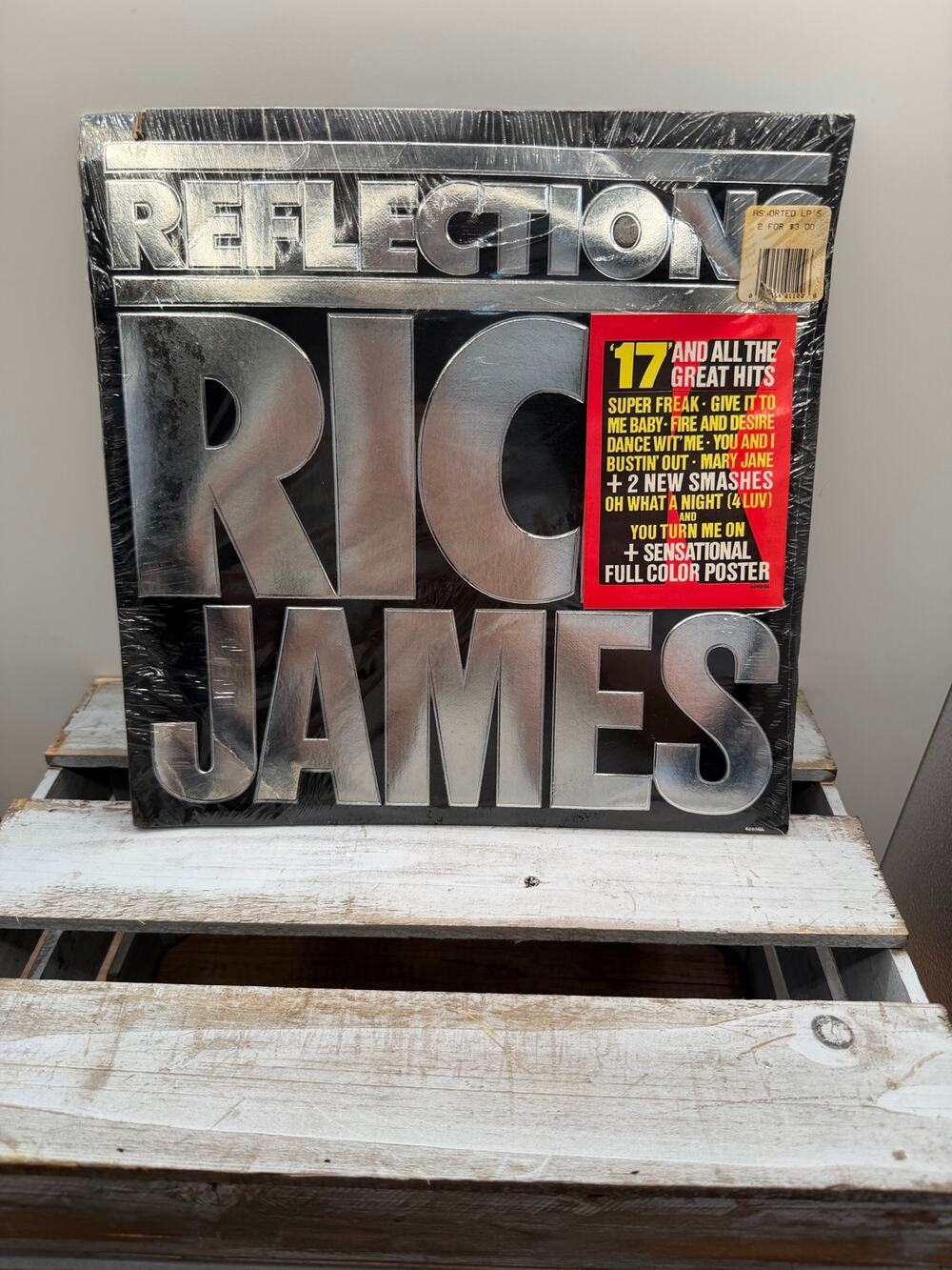 Rick James Reflections All The Great Hits Vinyl LP -Factory Sealed -Hype Sticker